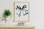 Black and White Christmas Clipart, an Illustration by Libby Wishes (Thumbnail 5 of 7)