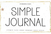 Simple Journal, a Sans Serif Font by FreshTypeINK (Thumbnail 1 of 8)