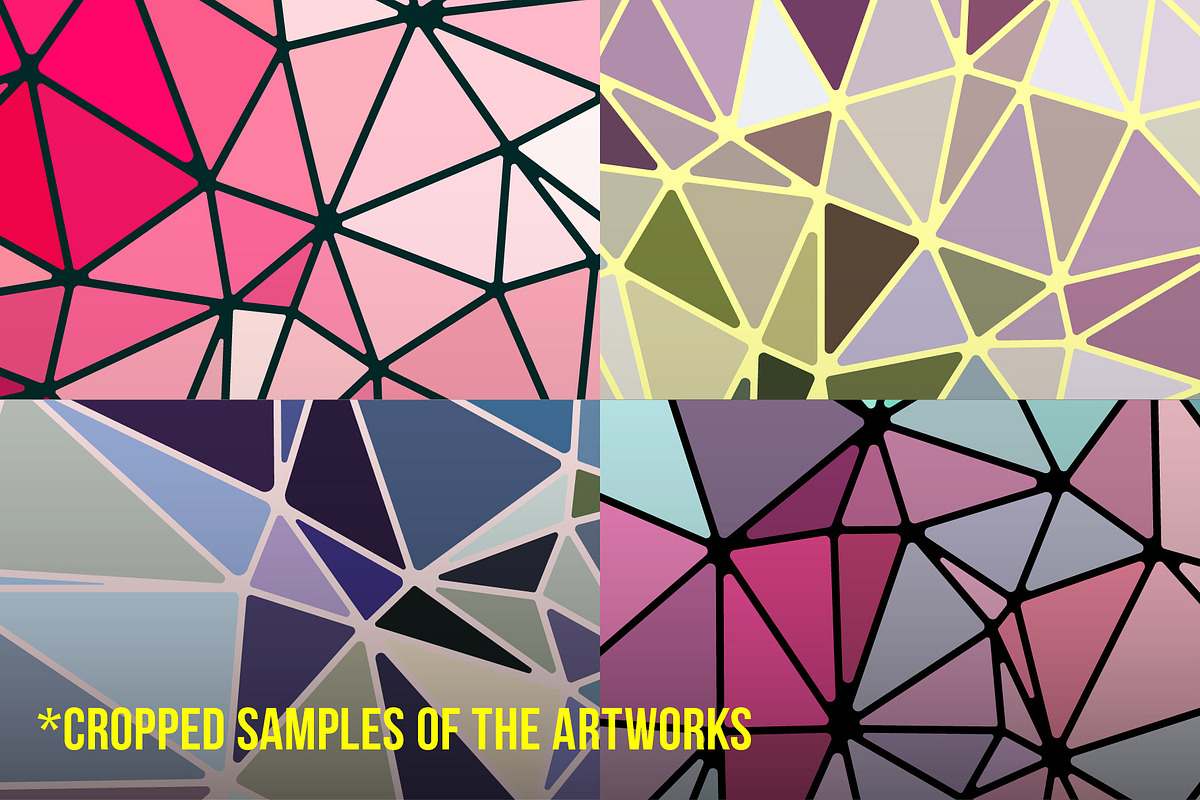 Triangle Mesh Textures Pack, a Texture Graphic by fukomoku (Photo 5 of 9)