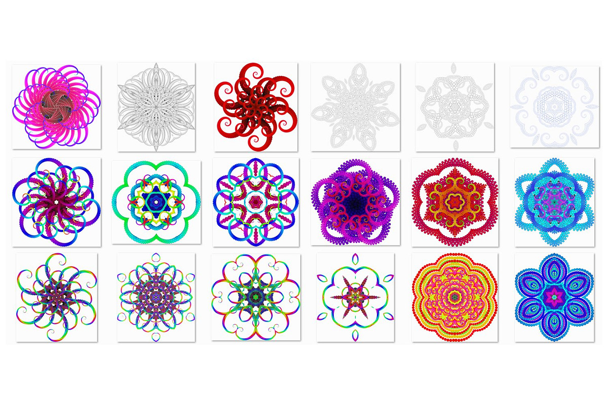 30 Openwork Mandalas, an Object Illustration by Kseniya-Omega (Photo 2 of 9)