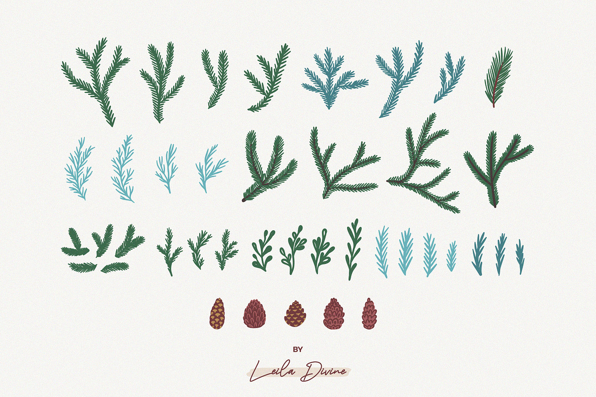 Hand Drawn Christmas Collection, an Object Graphic by Leila Divine (Photo 10 of 22)