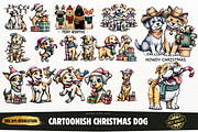 Christmas Dogs Clipart Bundle, an Illustration by Markicha Art (Thumbnail 1 of 7)