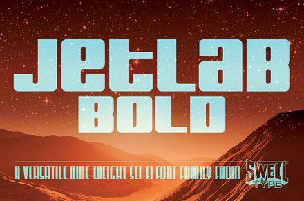 Jetlab Bold - sci-fi logo font