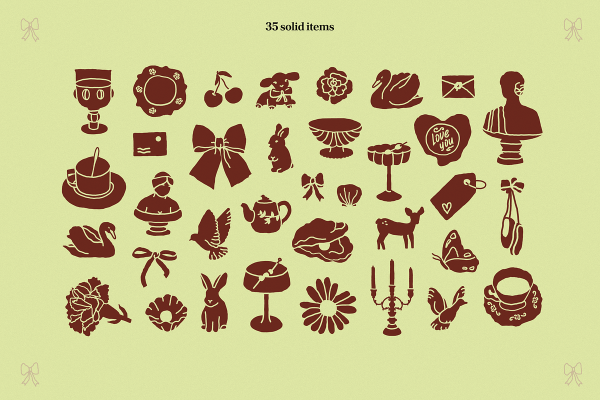 Authentic Romantic Vector Set, an Object Graphic by My.Ordinarty (Photo 9 of 11)