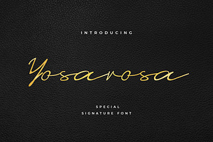 Yosarosa Signature Font