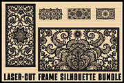 Elegant Laser-Cut Frame SVG Bundle, an Illustration by Gfx_Store (Thumbnail 1 of 7)
