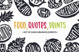 Set of hand-drawn illustration
