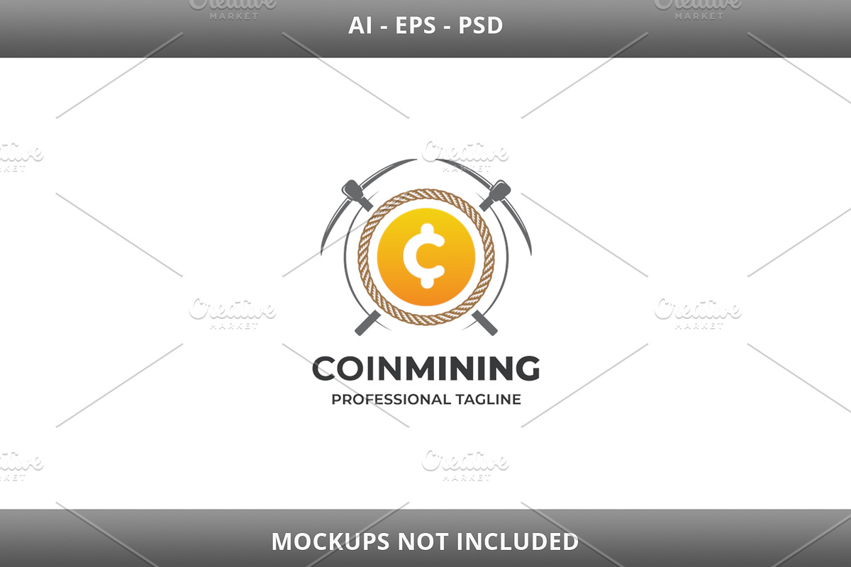 Coin Mining Logo, a Branding & Logo Template by Design_Planet ...