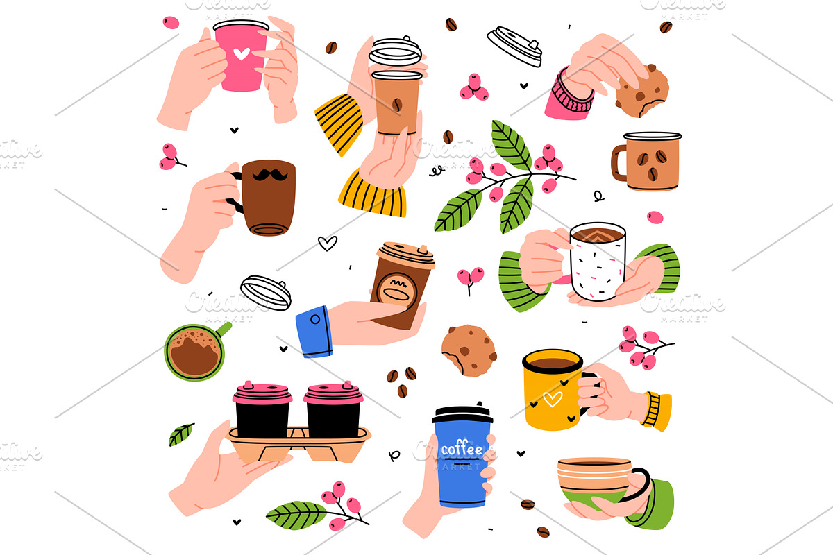 Coffee Aromatic Drink in Cup and, an Illustration by TopVectors