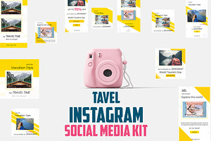 Travel Instagram Social Media Kit