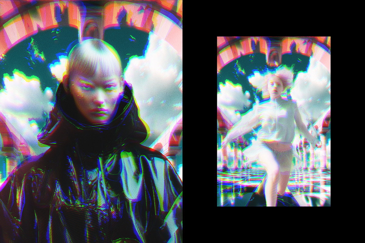 Psychedelic VHS Poster Effect, a Brushes & More by Design Squad (Photo 2 of 4)