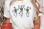Christmas Dancing Skeleton Png, an Illustration by Craft Nest (Thumbnail 2 of 6)