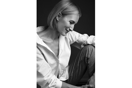 Beautiful blonde woman in a white, a Beauty & Fashion Photo by KOBRIN|PHOTO