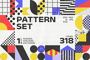 318 Shapes Patterns Posters Part 1, a Pattern Graphic by softulka (Thumbnail 1 of 12)
