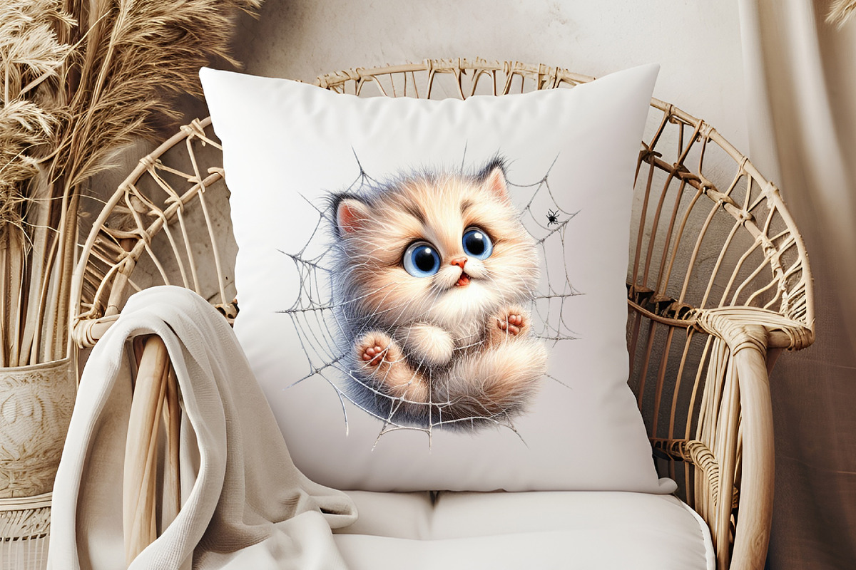 Whimsical Halloween Cat Clipart, an Illustration by Pixels.Craft (Photo 7 of 7)