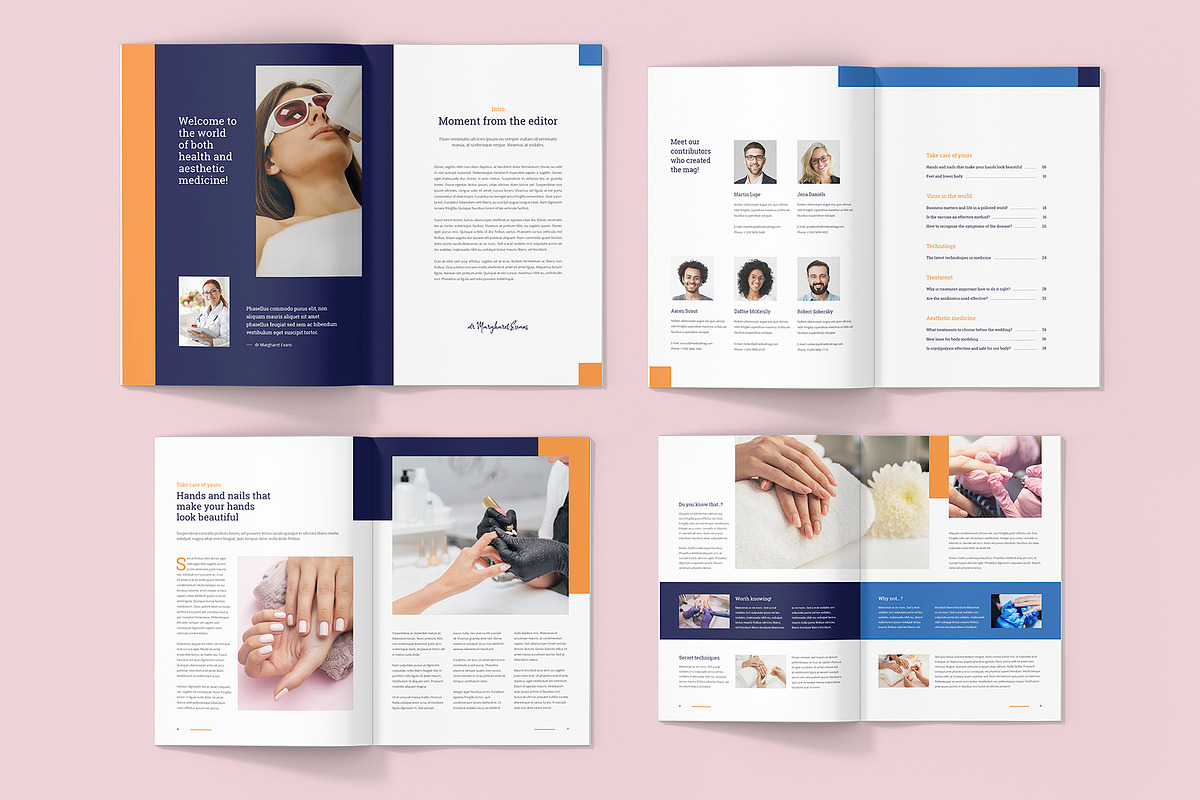 Medical Business Magazine Canva, a Magazine Template by artbart (Photo 3 of 7)