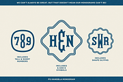 3 Letter Monogram Maker - PS Hangbla, a Serif Font by Para-Scope Design (Thumbnail 3 of 8)