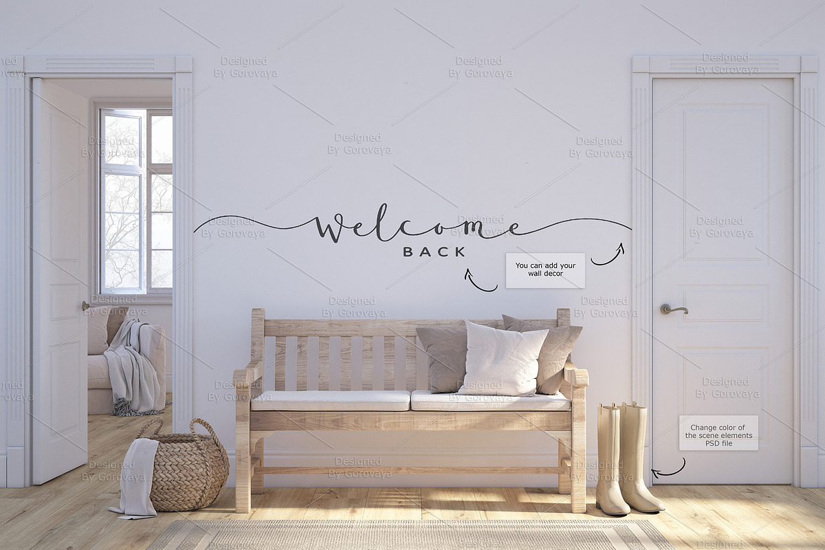 Interior Mockup Farmhouse Bundle, a Household Mockup by Designed By Gorovaya (Photo 25 of 26)