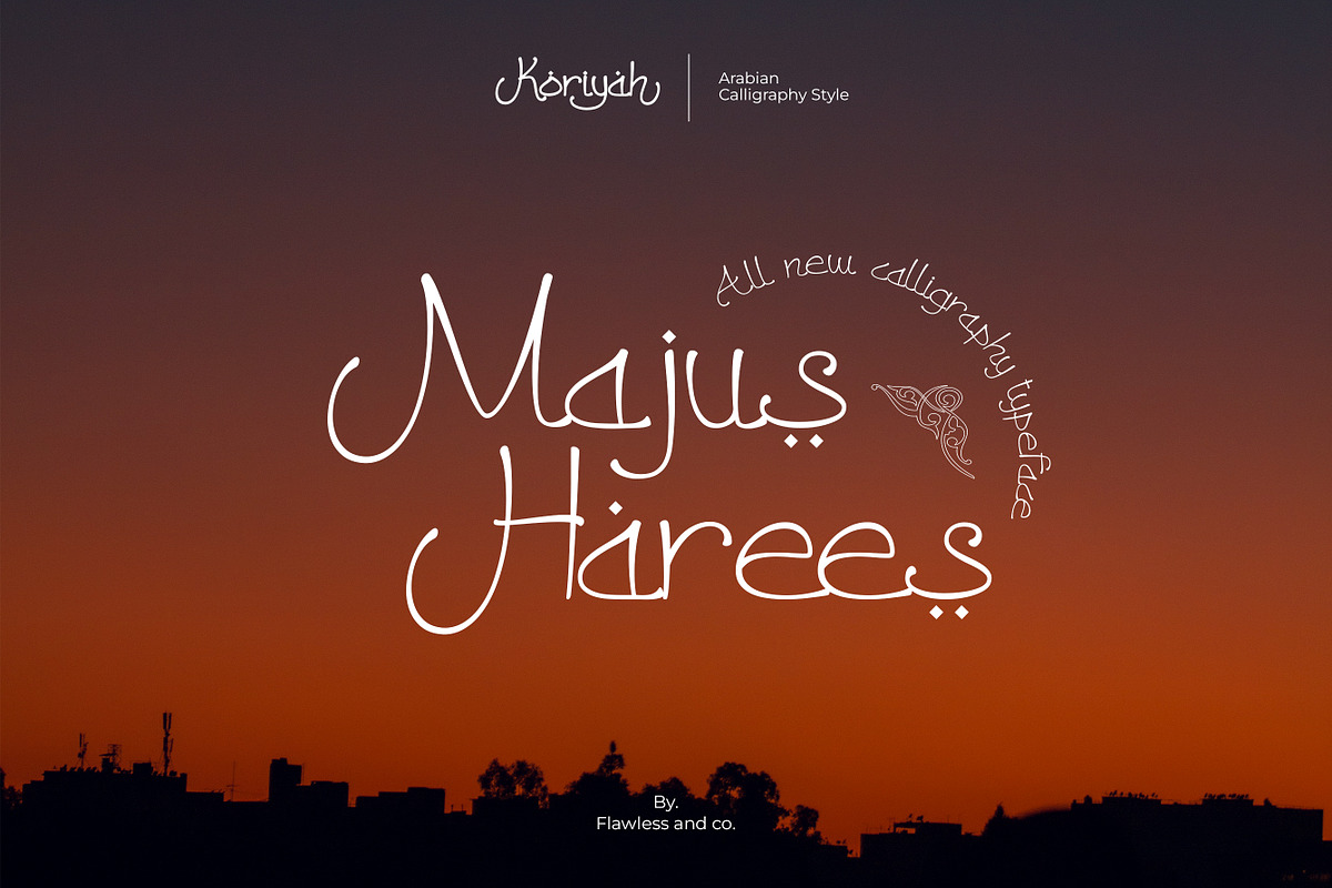 Koriyah - Ramadhan Arabic Font, a Handwritten Font by Flawless And Co (Photo 6 of 9)