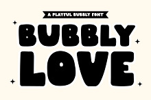 Bubbly Love A Playful Bubbly Font
