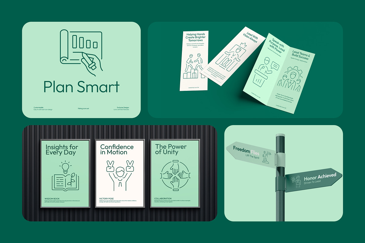 Leadership Icon Art Set, an Outline Icon by Prosymbols (Photo 4 of 8)