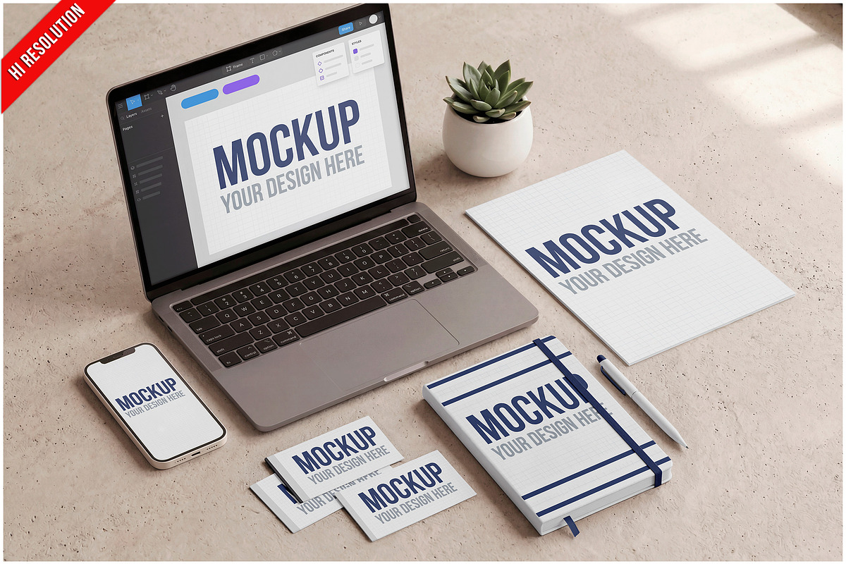 Branding Stationery PSD, a Product Mockup by Bruno's Shop (Photo 1 of 3)