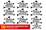 Besties Forever SVG Bundle, a Graphic by M9 Design (Thumbnail 1 of 9)