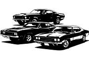 Retro Fast Car Vector SVG Bundle, an Object Graphic by jahid234 (Thumbnail 10 of 13)
