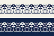 Blue Indian Block Print: Border, a Pattern Graphic by StabuLaRasa illustration (Thumbnail 11 of 16)