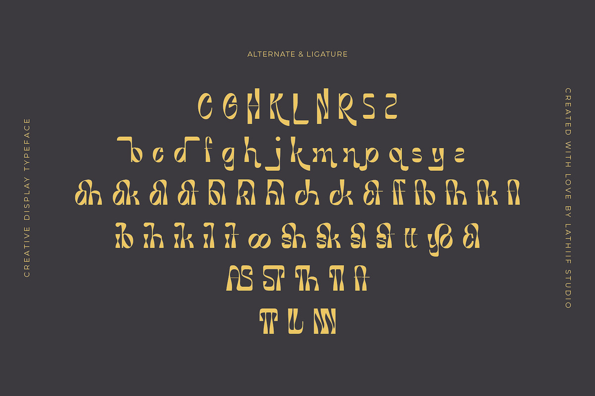 Grangeus - Creative Display Font, a Handwritten Font by Zeatype (Photo 6 of 11)