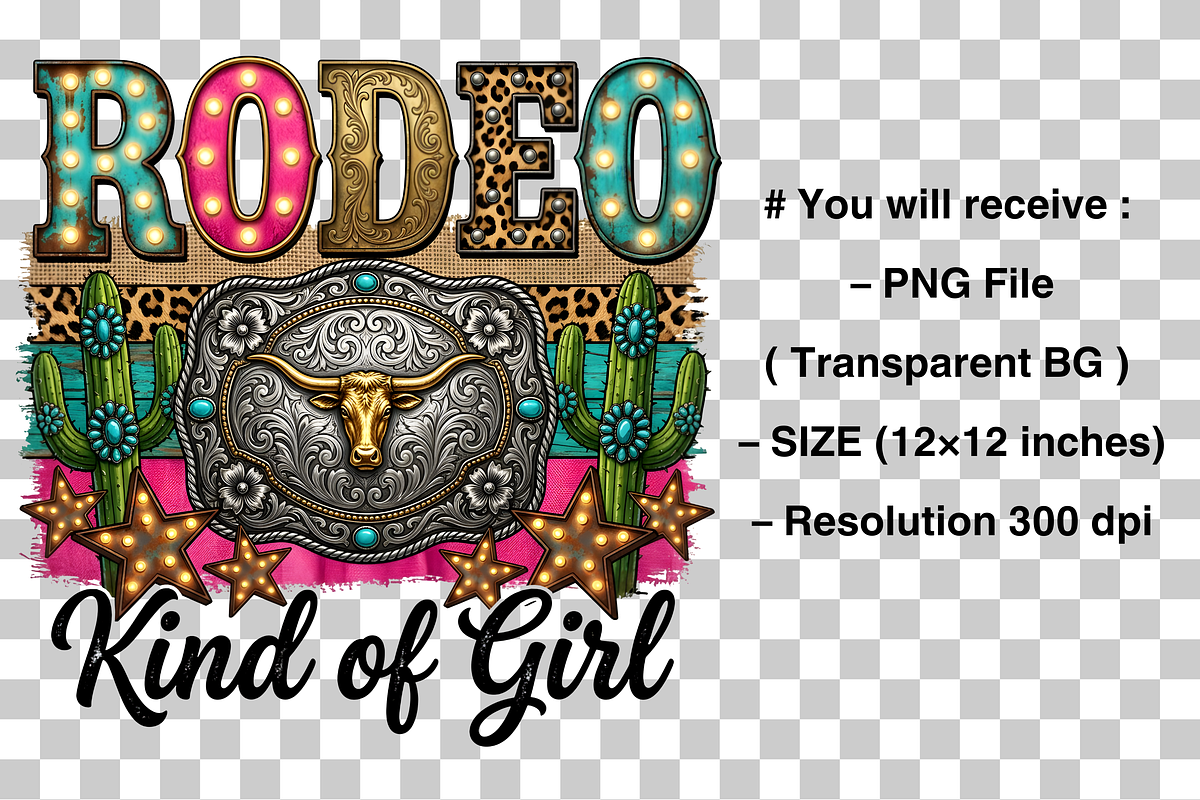 Rodeo Kind Of Girl Png, Cactus Png, an Object Graphic by Clipart Bloom (Photo 3 of 3)