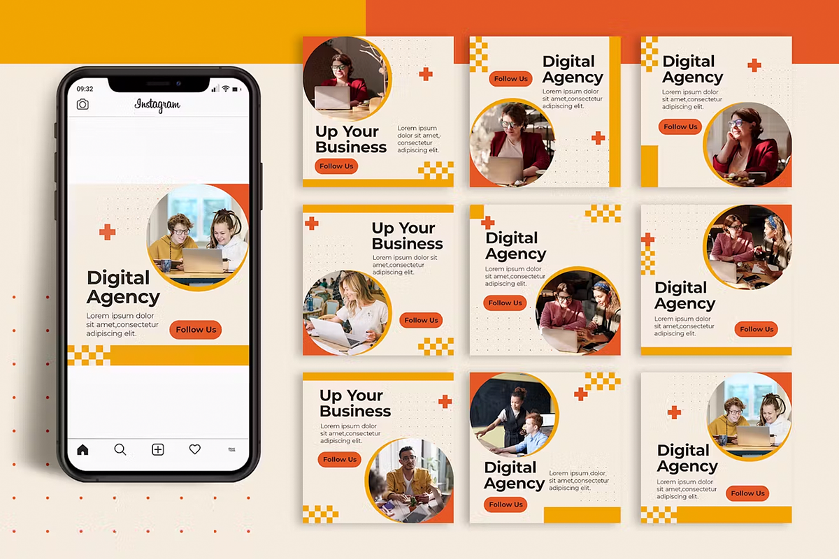 Digital Agency Social Media Template, a Social Media Template by Xtrahive (Photo 3 of 4)