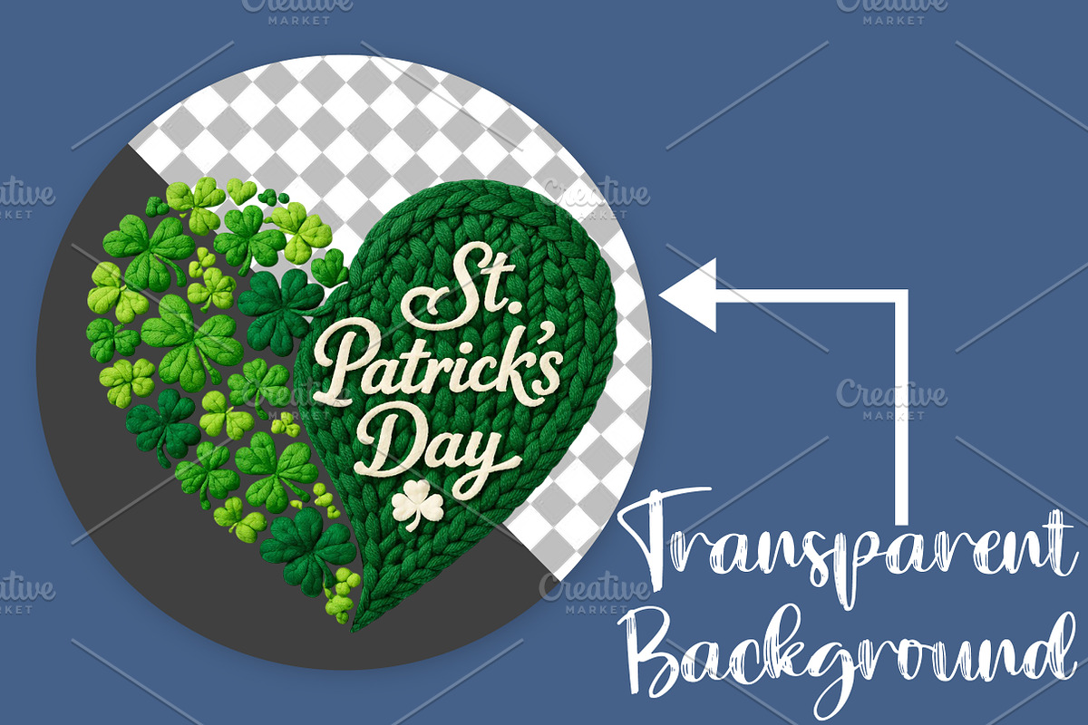 Happy St. Patrick’s Day Heart PNG, an Illustration by Canvas Craft (Photo 2 of 4)