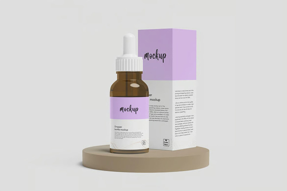 Dropper Bottle Mockup, a Packaging Mockup by zpackcreative (Photo 5 of 7)