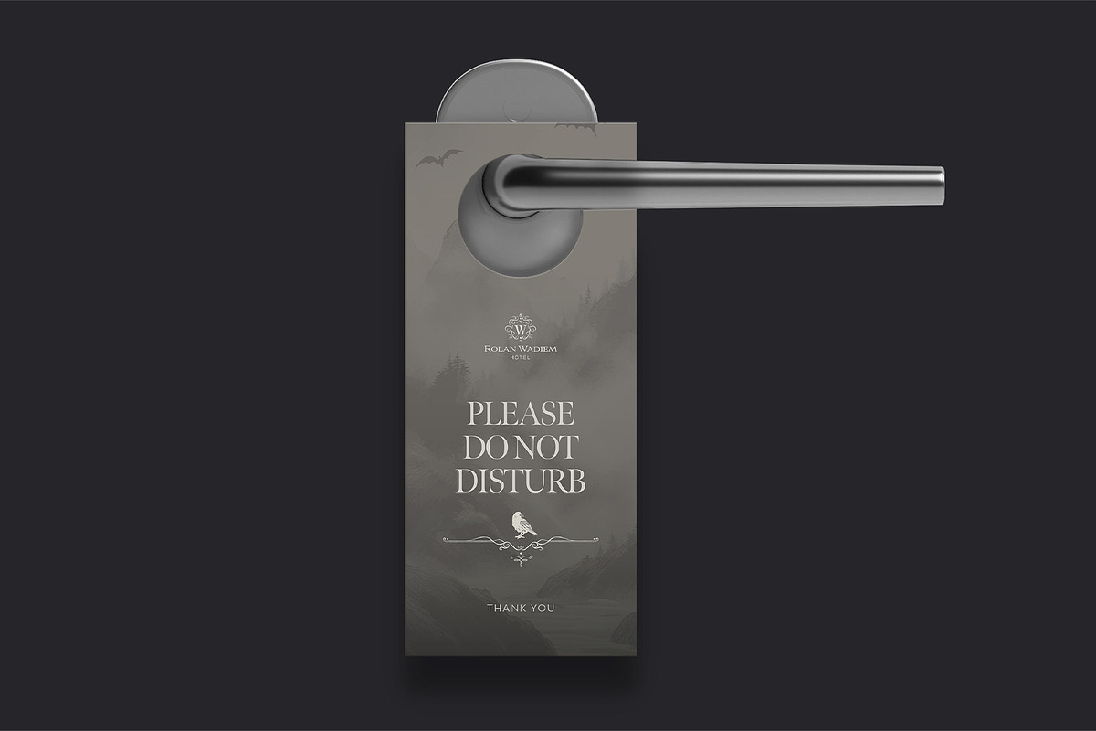 Halloween Door Hanger Template, a Stationery Template by BrandPacks (Photo 2 of 6)