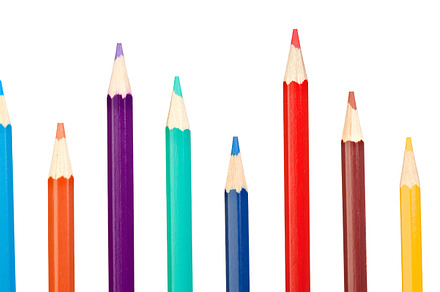 Colored pencils row, a School & Education Photo by José Manuel Gelpi