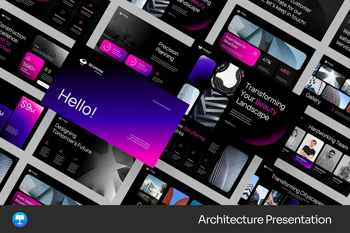 Architecture Design Keynote Template, a Presentation Template by Fit-tee (Photo 1 of 2)