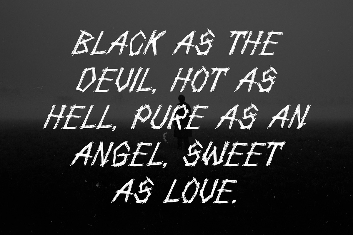 Mimpi Buruk, a Blackletter Font by HATFSTUDIO (Photo 6 of 8)