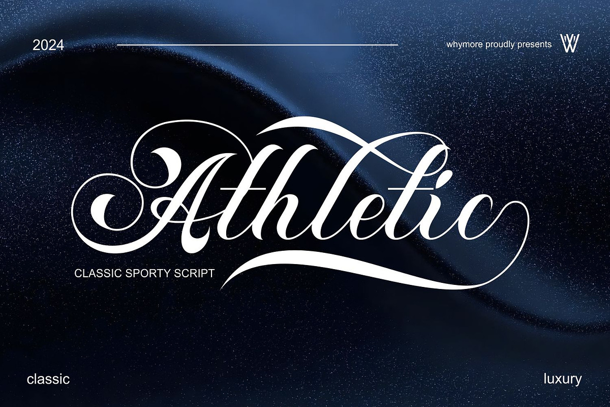Athletic Sleek Round Sporty Baseball, a Script Font by WhymoreArt (Photo 1 of 10)