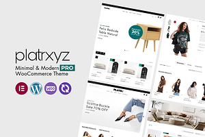 Platrxyz Pro - Minimal WooCommerce, a WordPress Template by PlatR