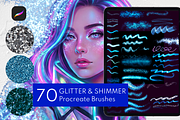 70 Glitter & Shimmer Procreate Brush, a Brush Add-On by Selentaori Studio (Thumbnail 1 of 10)
