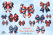Bow Bundle Sublimation for 4th July, a Decorative Illustration by danishgraphics (Thumbnail 1 of 3)
