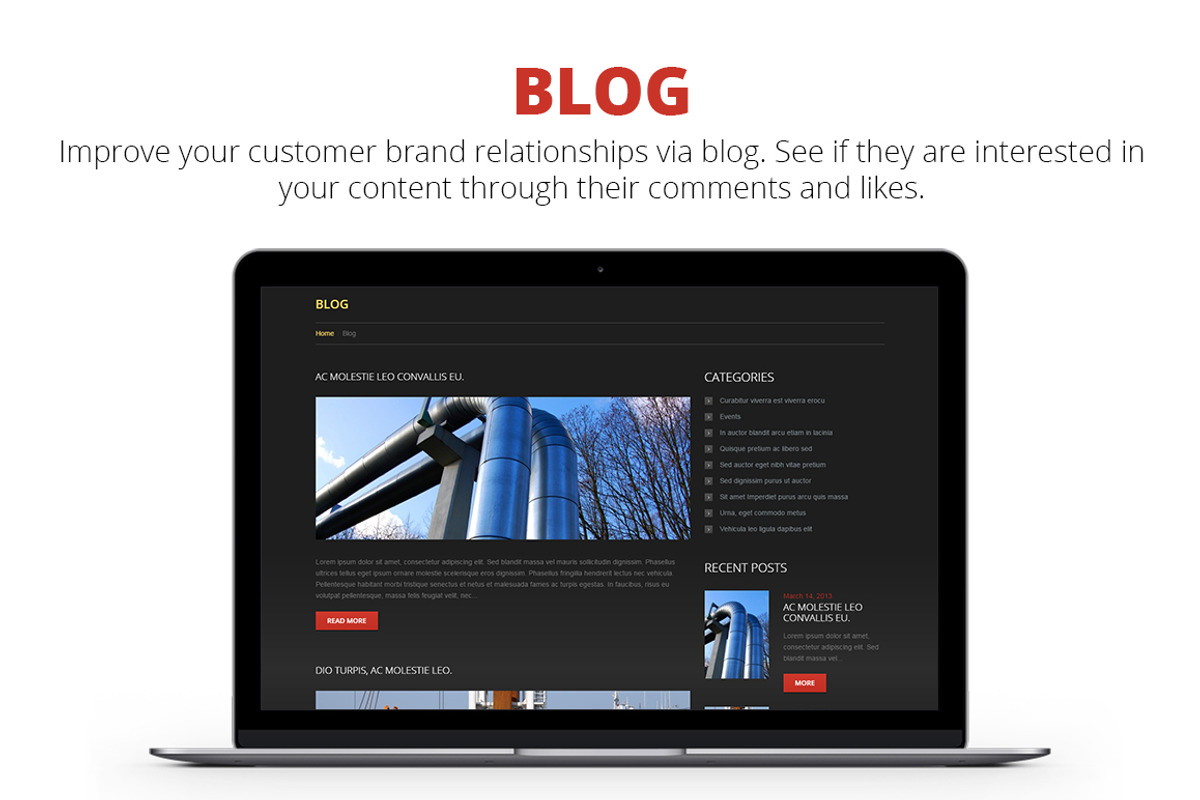 Industrial WordPress Theme, a WordPress Template by Zemez (Photo 5 of 5)