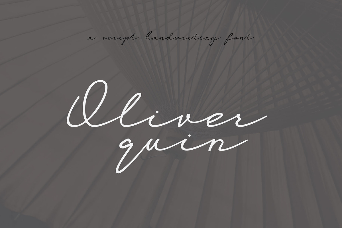 oliver quin - handwriting script, a Script Font by Gittype (Photo 5 of 12)