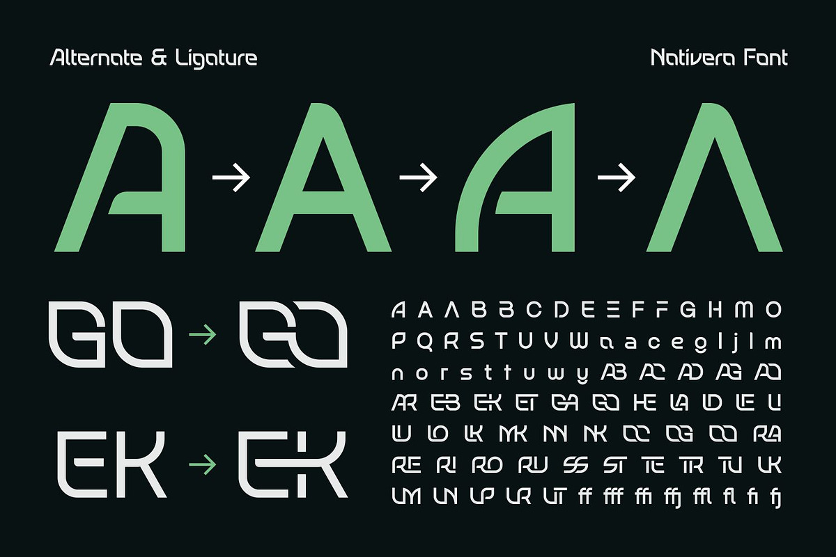Nativera Font Family, a Sans Serif Font by Asenbayu (Photo 7 of 14)