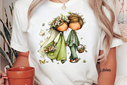 Whimsical Wedding Kids Clipart PNG, a Person Illustration by fashionaddict (Thumbnail 6 of 7)