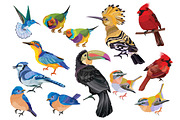 Bird vector set, an Illustration by Kopirin (Thumbnail 6 of 8)