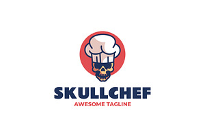 Skull Chef Mascot Logo Design, a Branding & Logo Template by Artnivora.Std