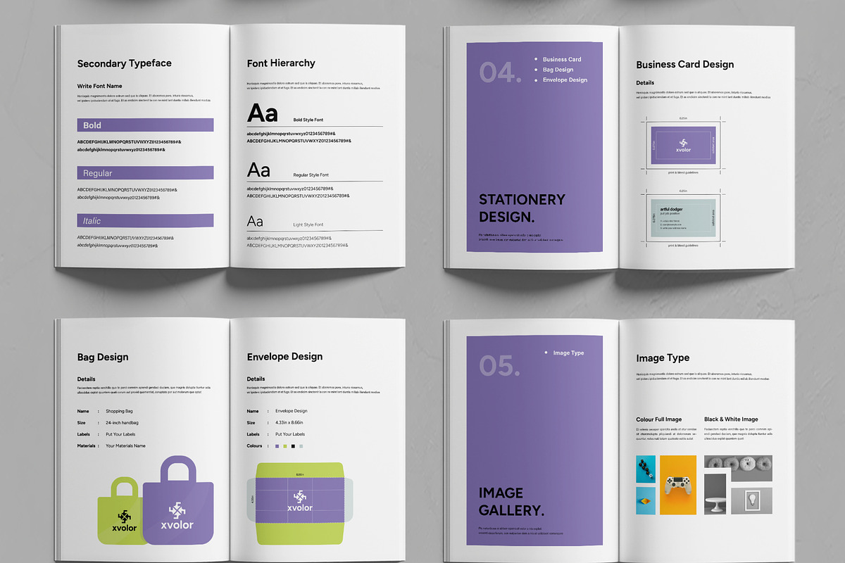 Brand Guidelines Layout, a Brochure Template by MightyDesign (Photo 4 of 7)