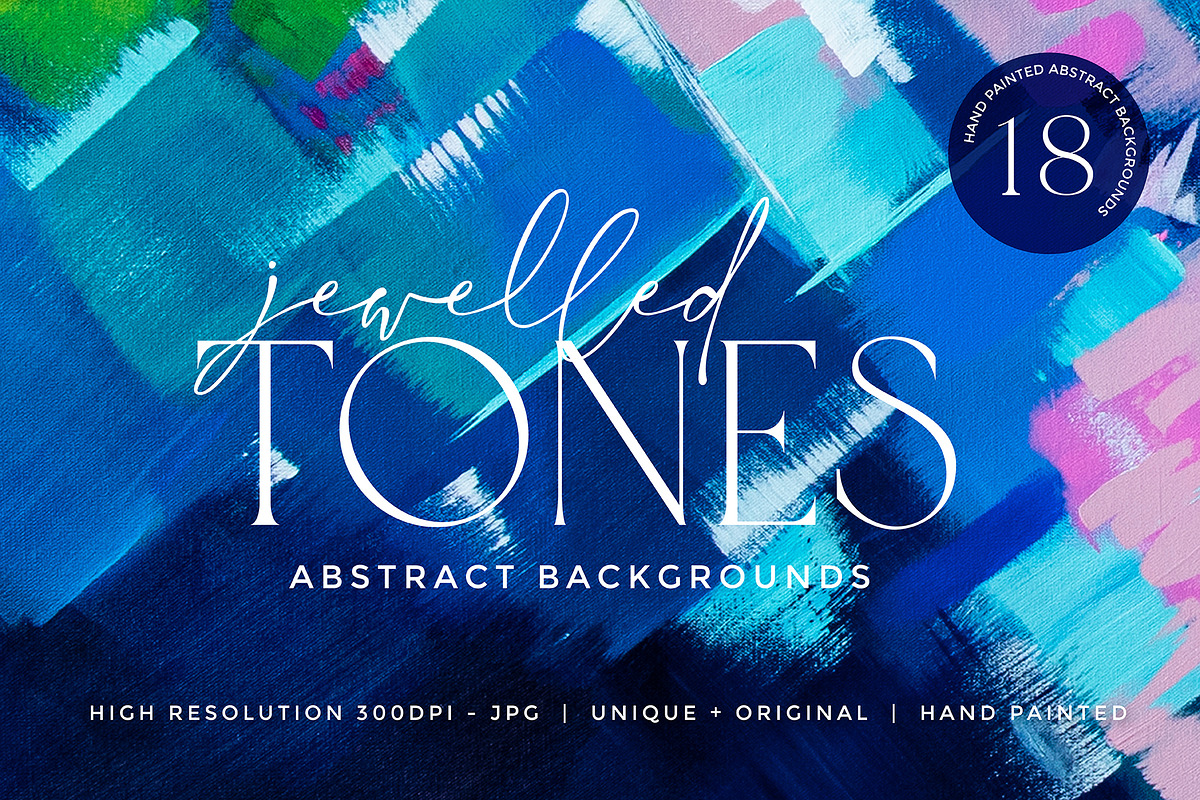 Jewelled Tones Abstract Backgrounds, a Texture Graphic by Carla Fern Designs (Photo 1 of 9)